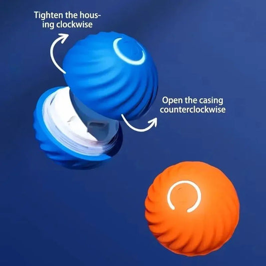 1pcs Dog Toys Intelligent Gravity Jump Ball Rechargeable Bite - Resistant Rolling Ball Cat And Dog Chase Interactive Pet Toys - The Happy Pet Store