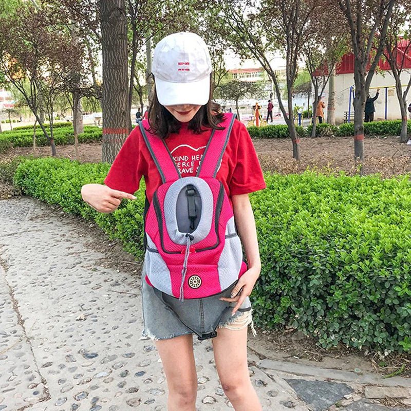 Cat Backpack Go Out Walking Travel Portable Breathable Adjustable Backpack Chihuahua Dog Bag Pet Conveyor Shoulders Backpack - The Happy Pet Store