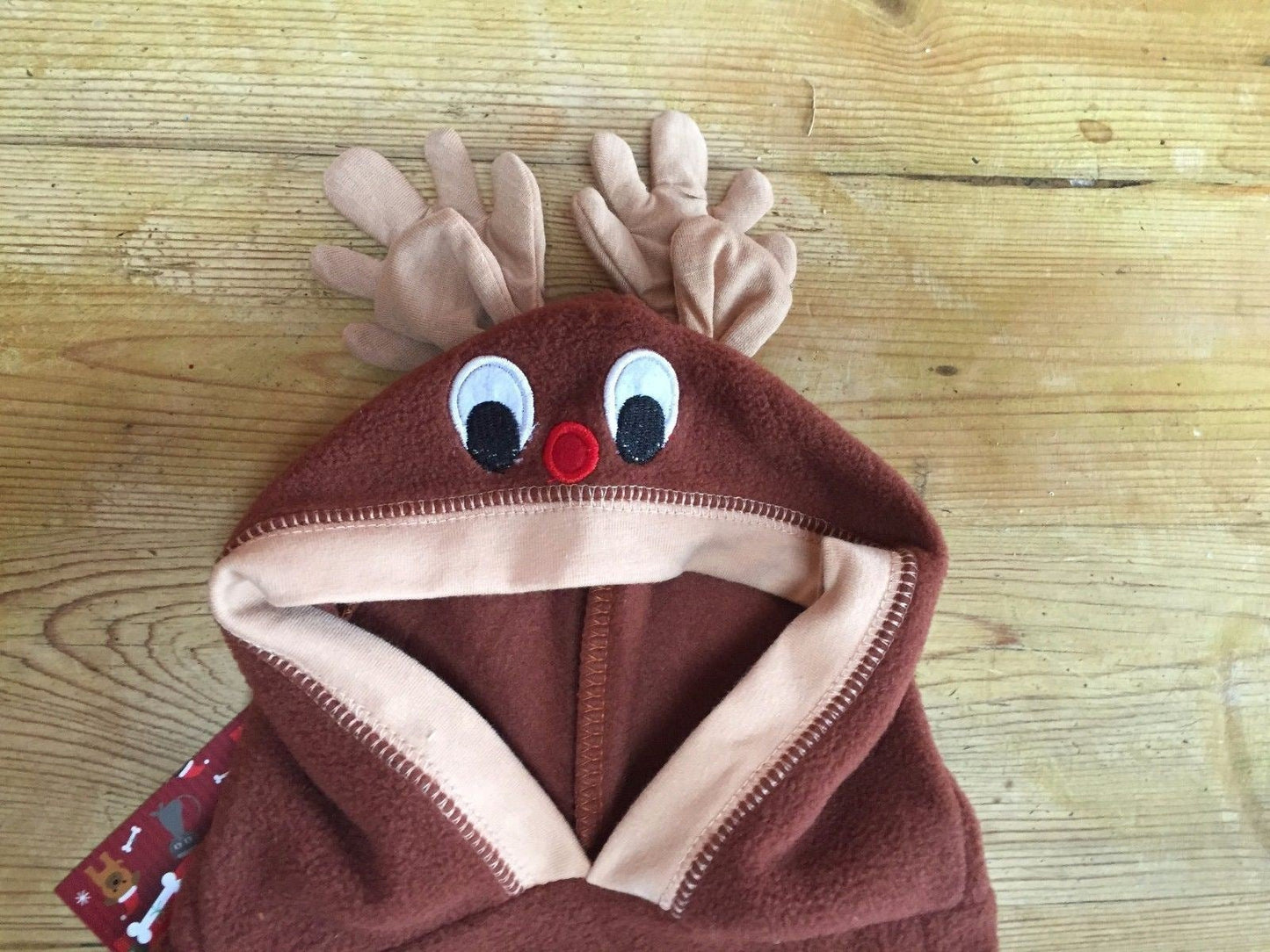 Christmas Pet Reindeer Outfit Xmas Dog Cat Coat Puppy Costume Hoodie Cloth 30Cm - The Happy Pet Store