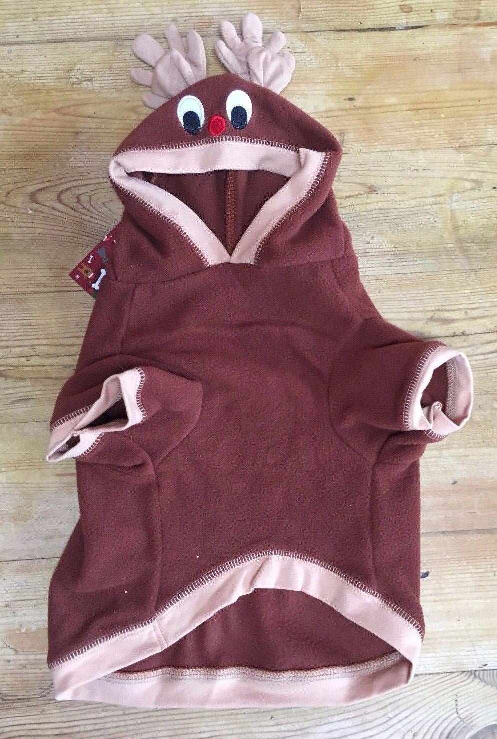 Christmas Pet Reindeer Outfit Xmas Dog Cat Coat Puppy Costume Hoodie Cloth 30Cm - The Happy Pet Store