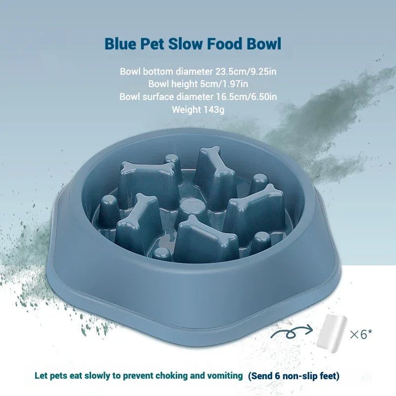 Dog Bowls Slow Feeder 1.5 Cups Slow Feeding Small Medium Breed Puppy Bowl for Fast Eater Dog Dishes to Slow Down Eating Maze - The Happy Pet Store