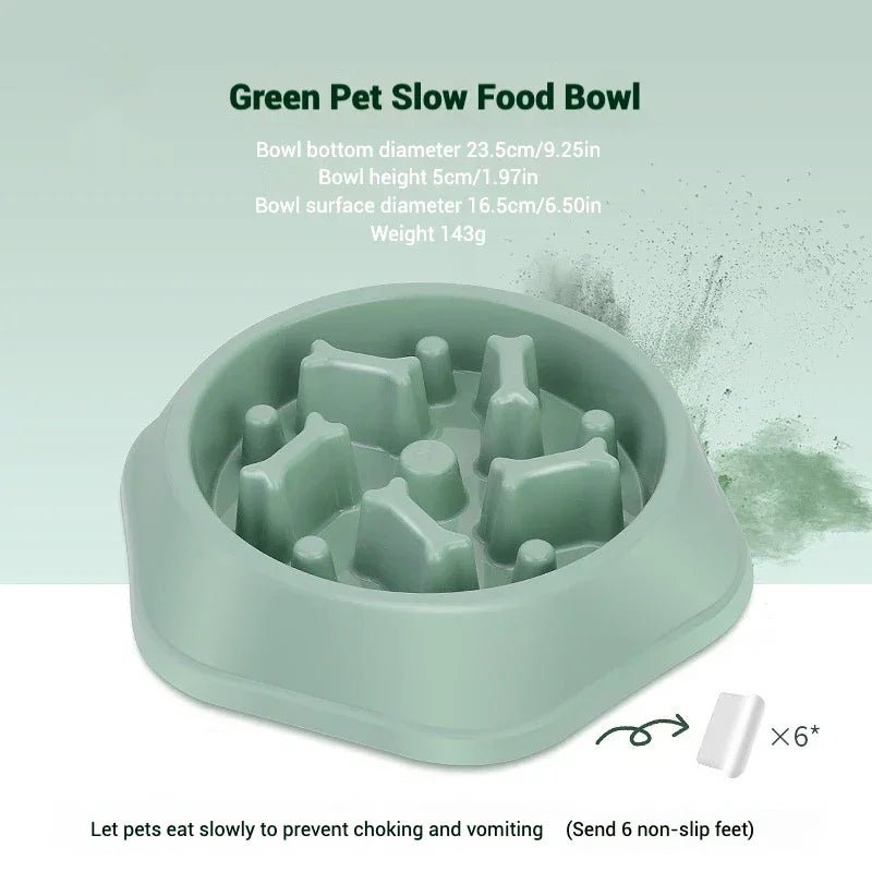 Dog Bowls Slow Feeder 1.5 Cups Slow Feeding Small Medium Breed Puppy Bowl for Fast Eater Dog Dishes to Slow Down Eating Maze - The Happy Pet Store