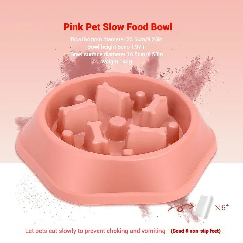 Dog Bowls Slow Feeder 1.5 Cups Slow Feeding Small Medium Breed Puppy Bowl for Fast Eater Dog Dishes to Slow Down Eating Maze - The Happy Pet Store