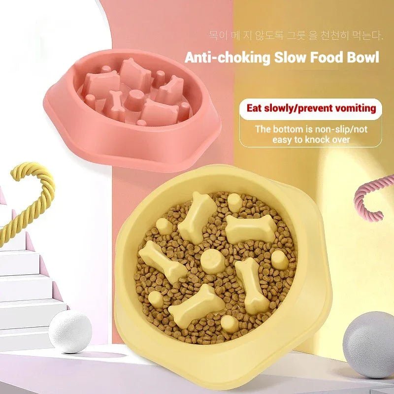 Dog Bowls Slow Feeder 1.5 Cups Slow Feeding Small Medium Breed Puppy Bowl for Fast Eater Dog Dishes to Slow Down Eating Maze - The Happy Pet Store