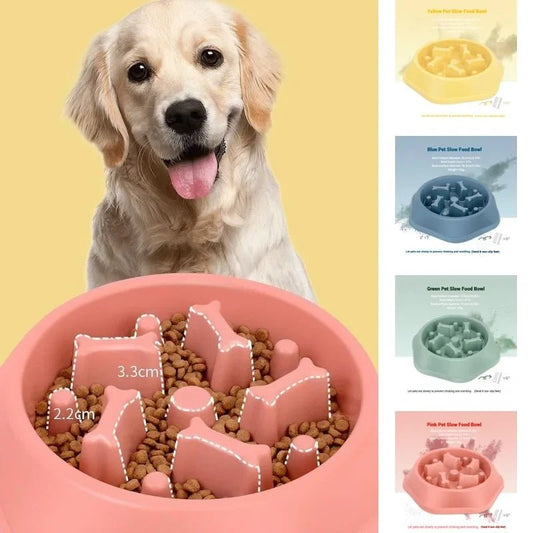 Dog Bowls Slow Feeder 1.5 Cups Slow Feeding Small Medium Breed Puppy Bowl for Fast Eater Dog Dishes to Slow Down Eating Maze - The Happy Pet Store