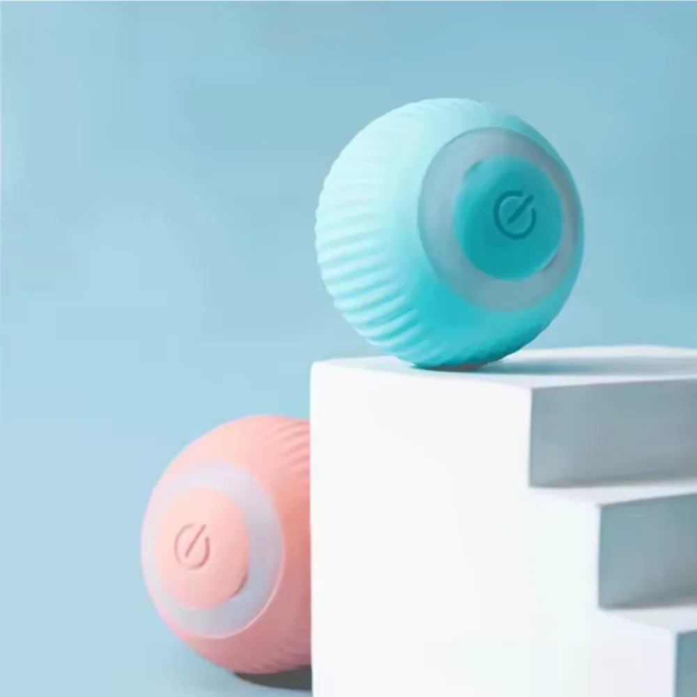 Electric Cat Ball Toys Automatic Rolling Smart Cat Toys Interactive for Cats Training Self - moving Kitten Toys for Indoor Playing - The Happy Pet Store