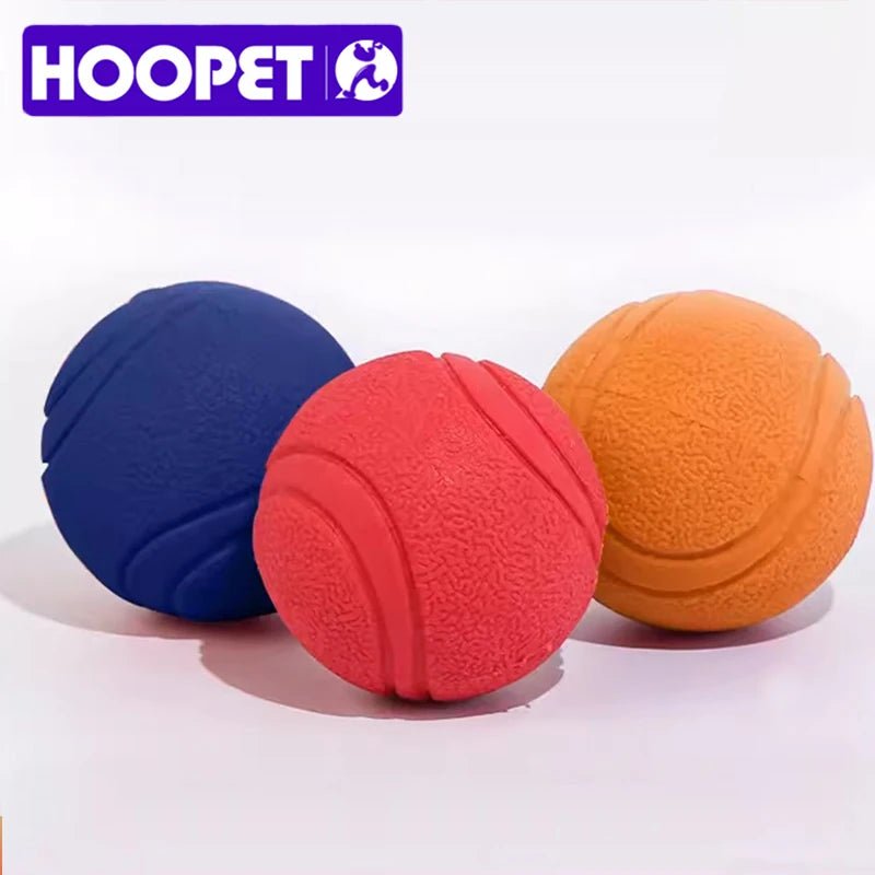 HOOPET Dog Toy Rubber Ball Bite - resistant Ball Toy for Dogs Puppy Teddy Pitbull Red Color Solid Ball S - XL Pet Supplies - The Happy Pet Store