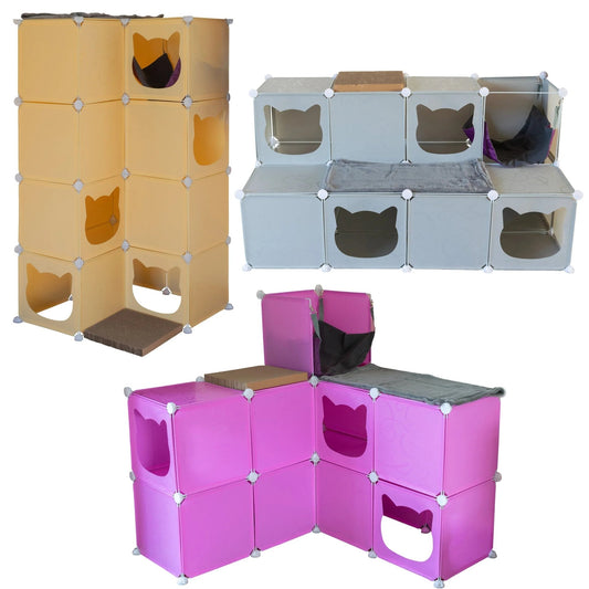 Kitty Cubby Cat Cube Play Tower MAXI - The Happy Pet Store