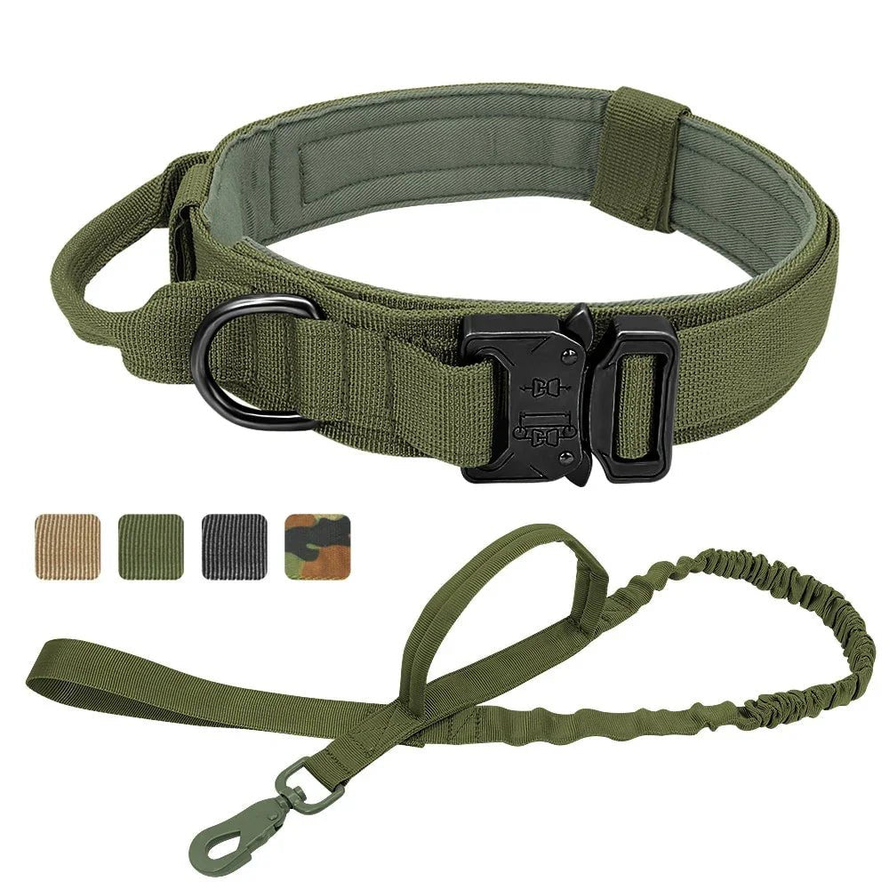 Military Tactical Dog Collar & Leash - The Happy Pet Store