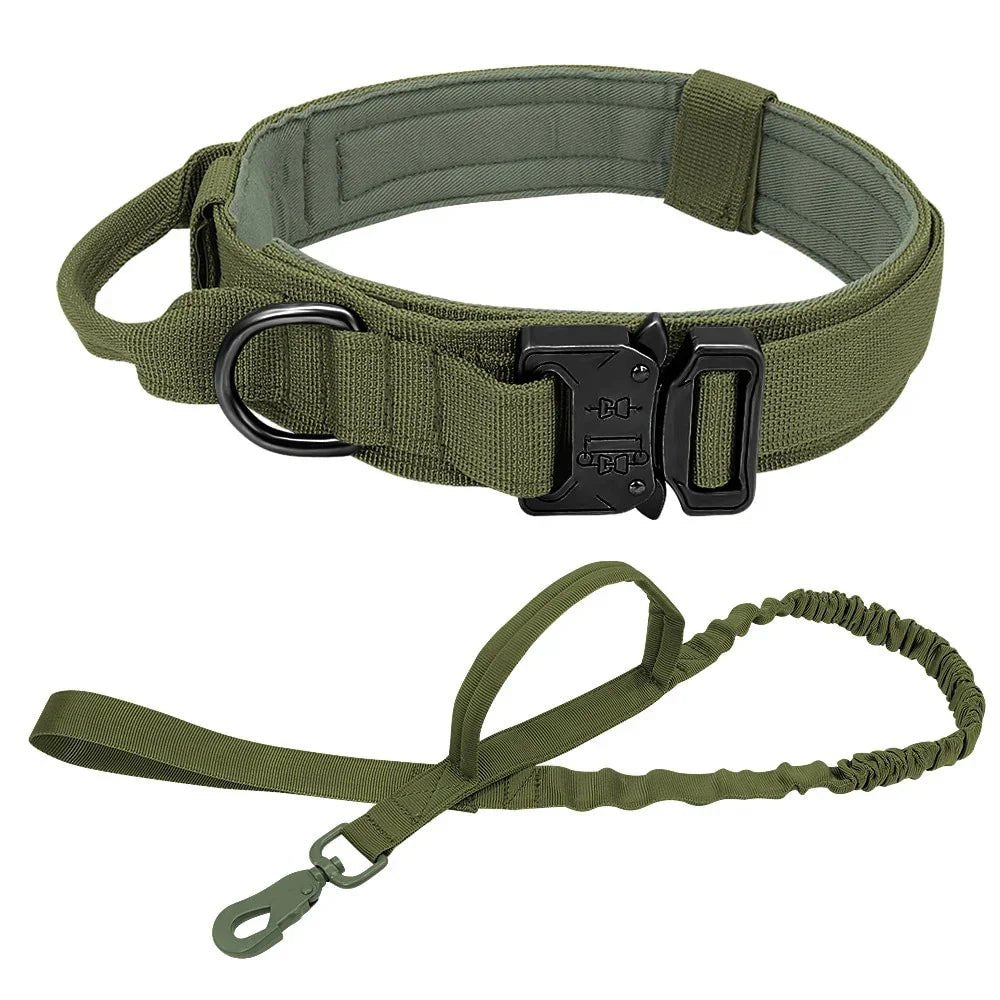 Military Tactical Dog Collar & Leash - The Happy Pet Store