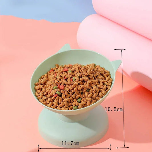New pet Food Bowl Tilt High Bottom Neck Protector Antichoking Dog and Cat Water Bowl Antidumping Dog Feeding Supplies - The Happy Pet Store