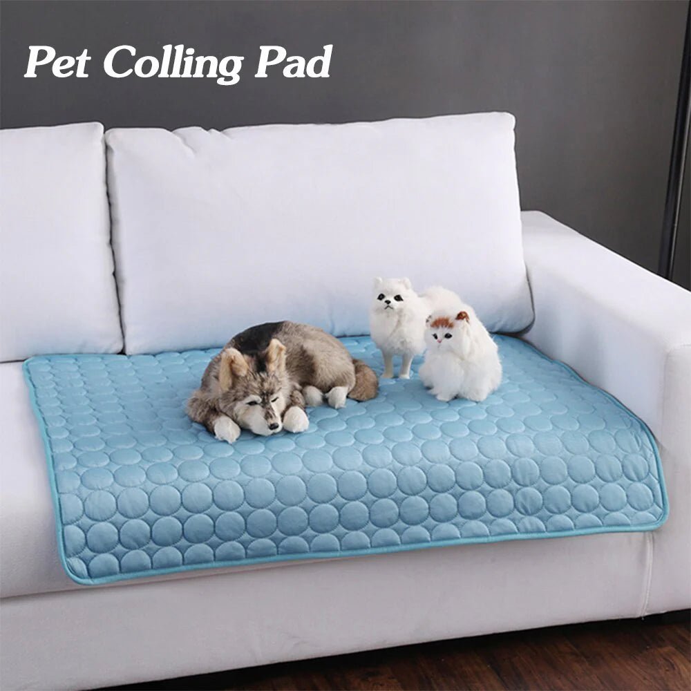 Pet Dog Cat Ice Silk Cold Nest Pad for Cooling in Summer - The Happy Pet Store