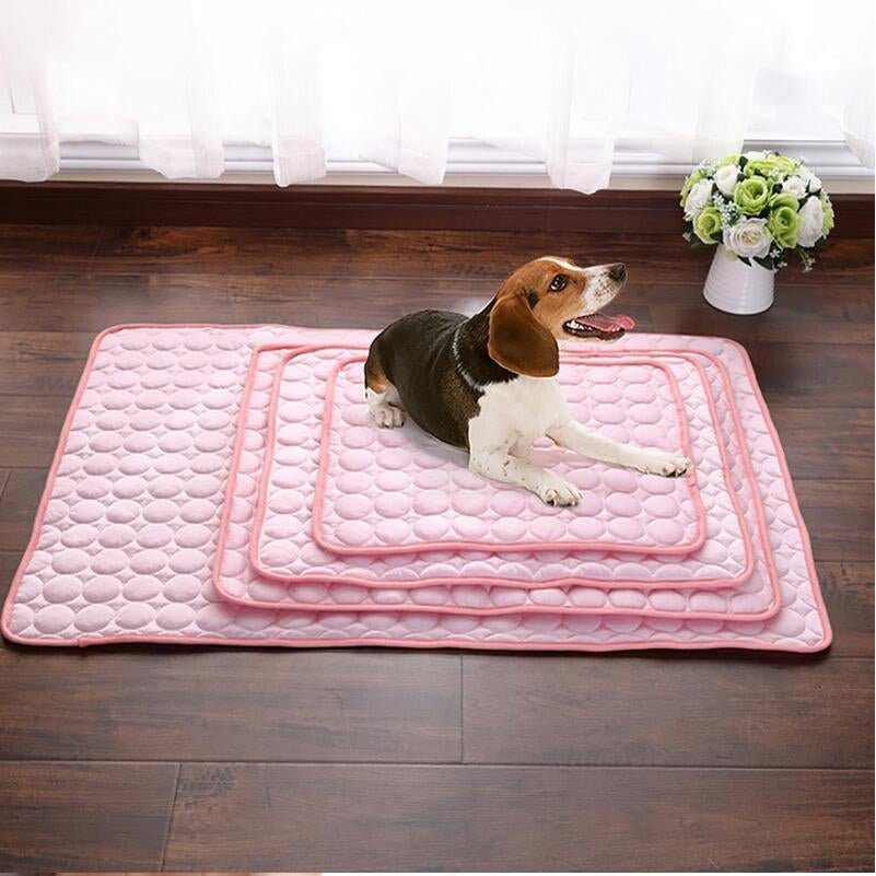 Pet Dog Cat Ice Silk Cold Nest Pad for Cooling in Summer - The Happy Pet Store