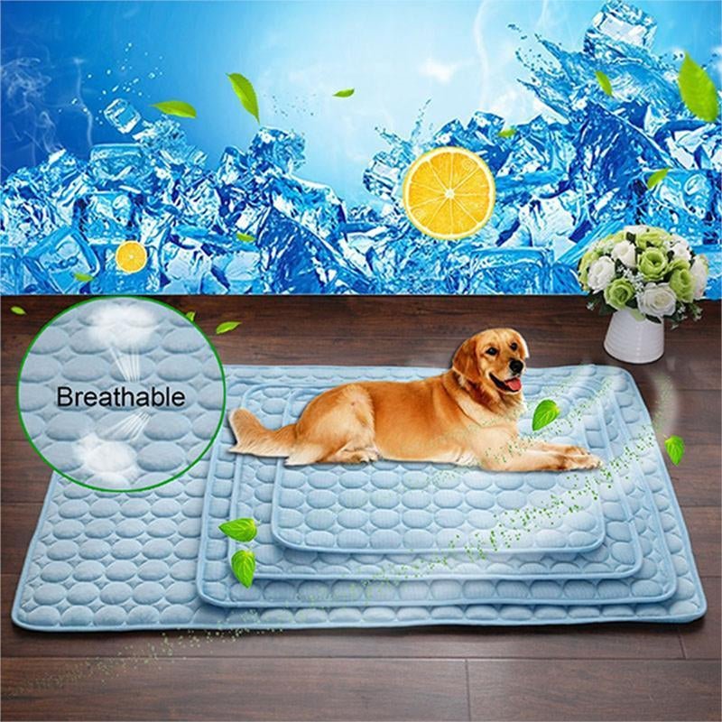 Pet Dog Cat Ice Silk Cold Nest Pad for Cooling in Summer - The Happy Pet Store