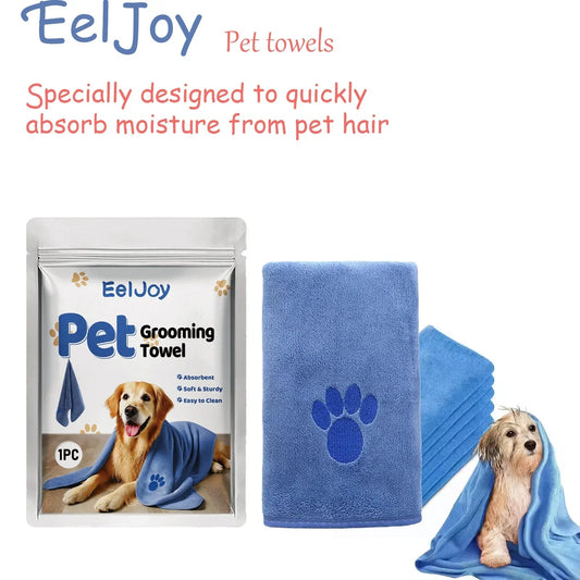 Pet Grooming Towel Accelerate the Evaporation and Drying of Surface Moisture Quickly Absorb Moisture From Pet Hair - The Happy Pet Store