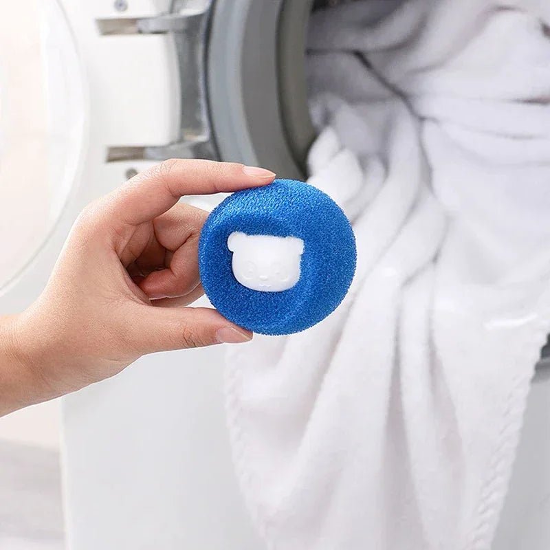 Pet Hair Remover Reusable Ball Wool Sticker Cat Hair Remover Pet Fur Lint Catcher Cleaning Tools Laundry Washing Machine Filter - The Happy Pet Store