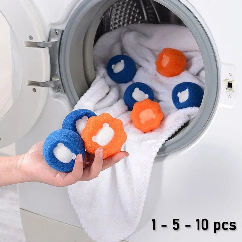 Pet Hair Remover Reusable Ball Wool Sticker Cat Hair Remover Pet Fur Lint Catcher Cleaning Tools Laundry Washing Machine Filter - The Happy Pet Store