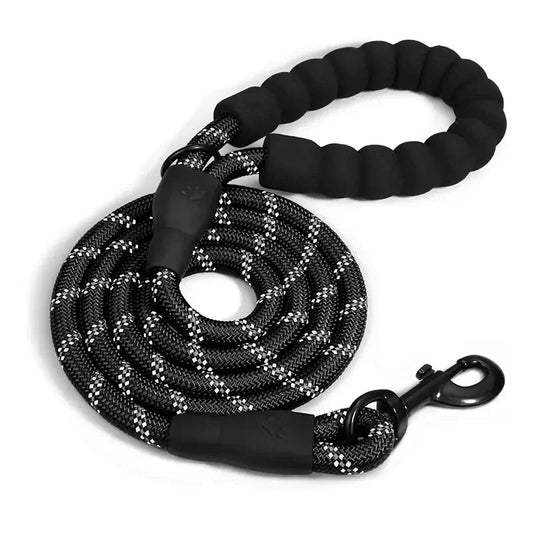 Reflective Dog Leash Traction Rope for Strong Big Small Medium Dog Safety Comfortable Durable Padded Handle Pet Accessories - The Happy Pet Store