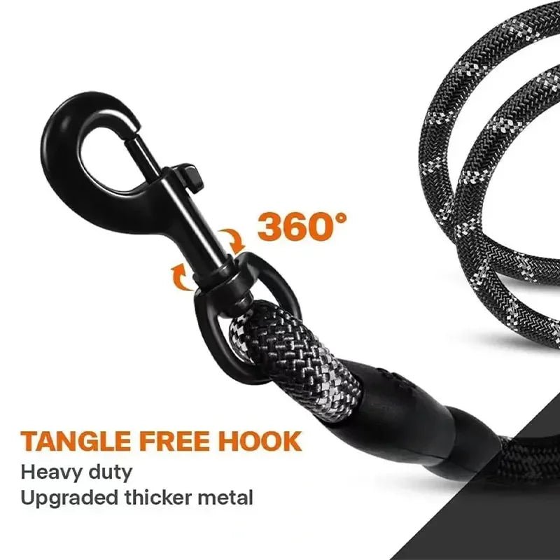 Reflective Dog Leash Traction Rope for Strong Big Small Medium Dog Safety Comfortable Durable Padded Handle Pet Accessories - The Happy Pet Store