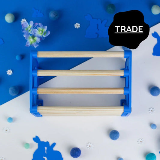 SINGLE Cage Mounted Hay Rack - Sky Blue - The Happy Pet Store