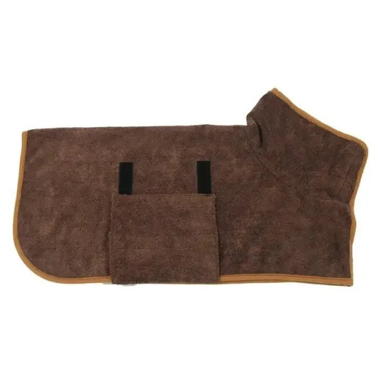 Super absorbent dog bathrobe - Quick - drying pet towel pack, suitable for small/large dogs and cats, full - body coverage, comforta - The Happy Pet Store