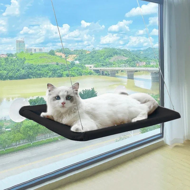 Ultra - Soft Cat Window Hammock Bed - Cozy Cloud - Like Perch for Feline Naptime - Securely Mounted, Perfect Space - Saving - The Happy Pet Store