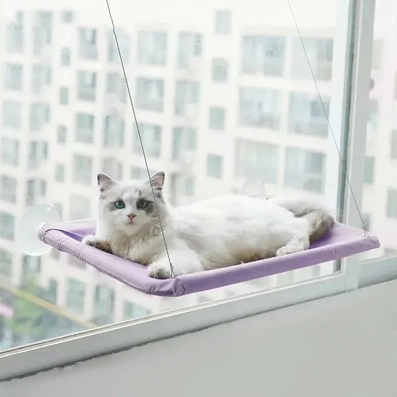 Ultra - Soft Cat Window Hammock Bed - Cozy Cloud - Like Perch for Feline Naptime - Securely Mounted, Perfect Space - Saving - The Happy Pet Store