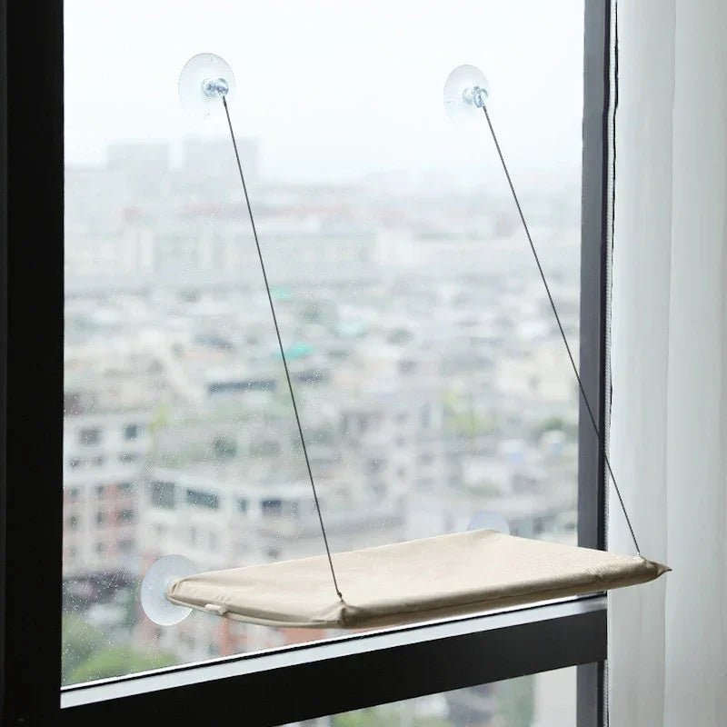 Ultra - Soft Cat Window Hammock Bed - Cozy Cloud - Like Perch for Feline Naptime - Securely Mounted, Perfect Space - Saving - The Happy Pet Store