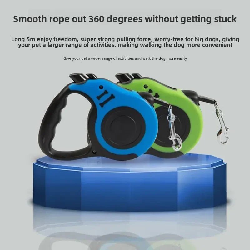 3m 5m Dog Leash Strong Nylon Puppy Lead For Small Medium Large Dogs Cats Automatic Retractable Durable Yorkshire Pet Supplies - The Happy Pet Store