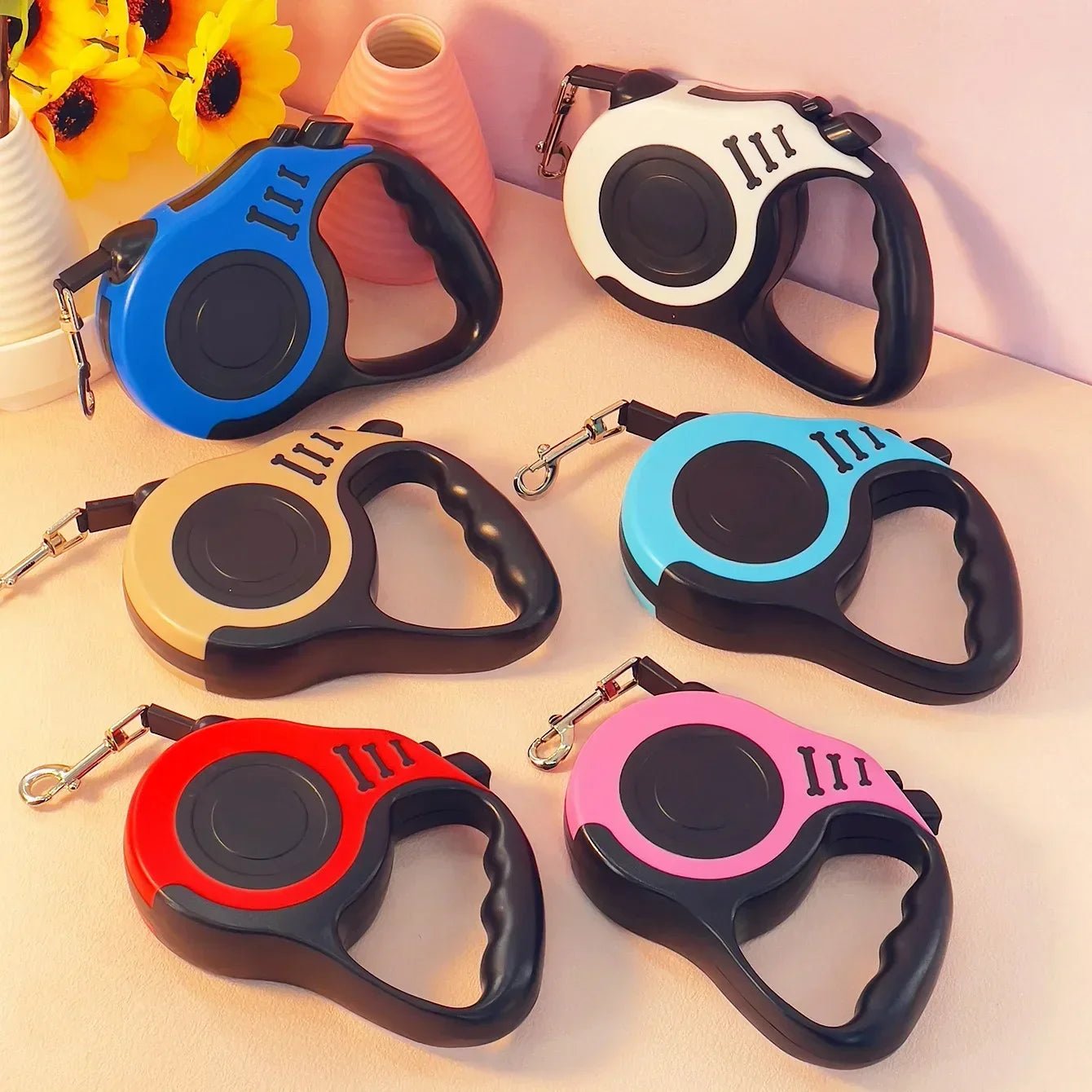3m 5m Dog Leash Strong Nylon Puppy Lead For Small Medium Large Dogs Cats Automatic Retractable Durable Yorkshire Pet Supplies - The Happy Pet Store