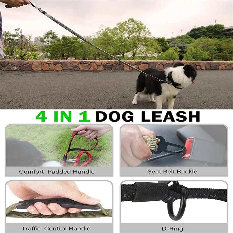 4 in 1 Shock Absorbing Dog Leash - The Happy Pet Store