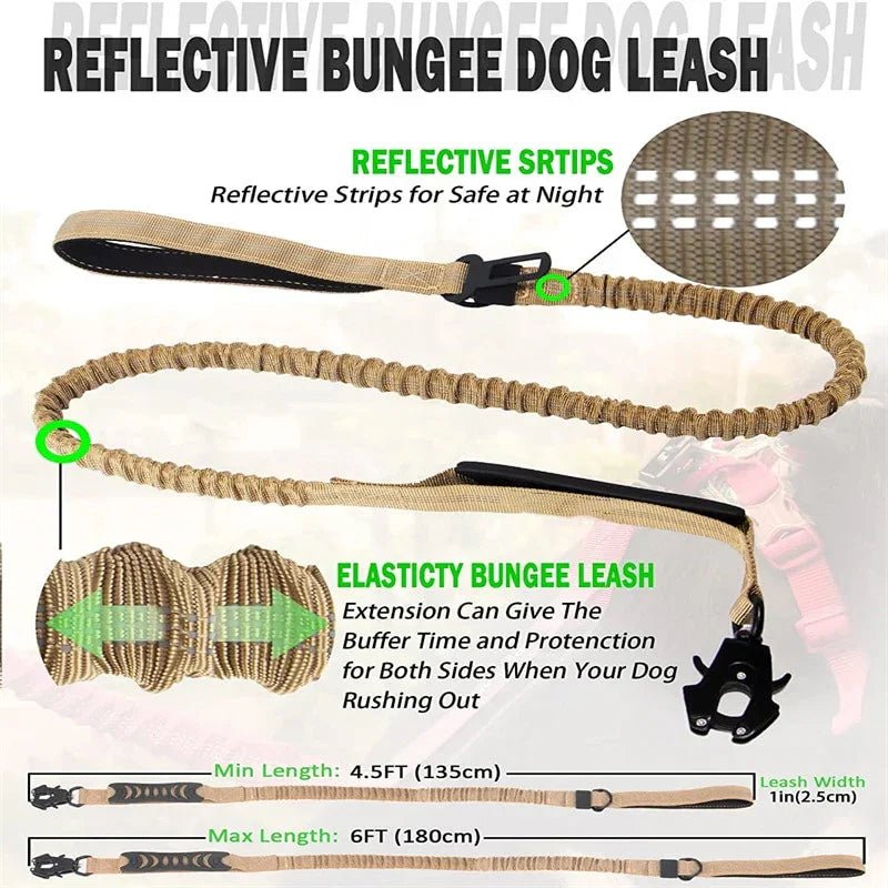 4 in 1 Shock Absorbing Dog Leash - The Happy Pet Store