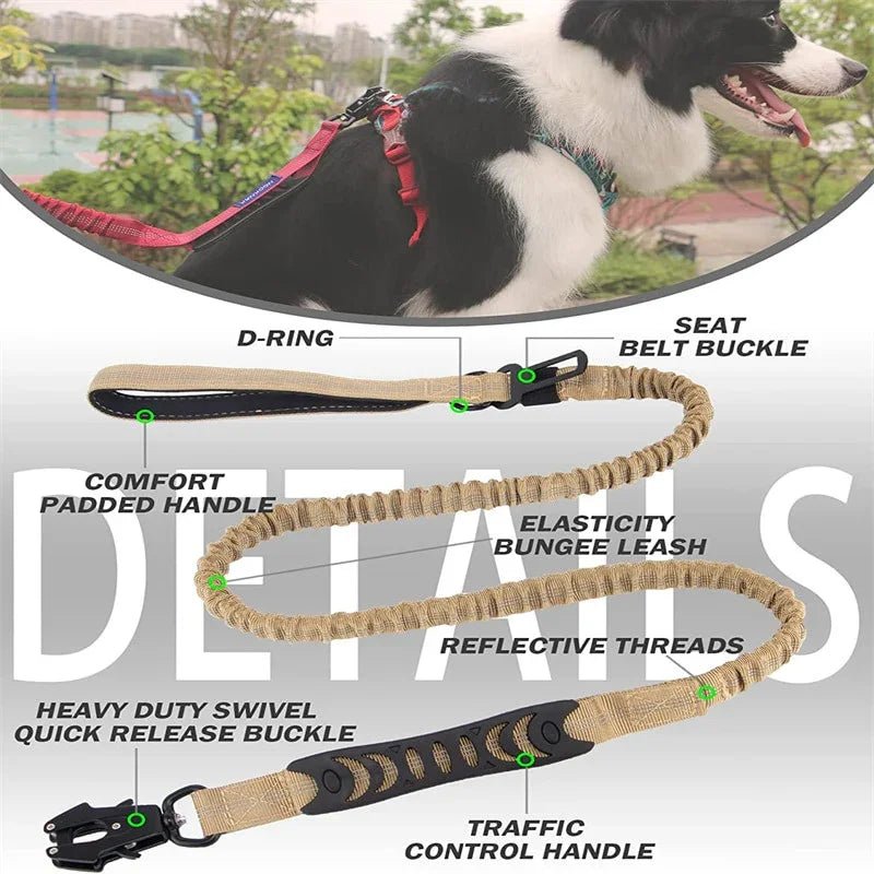 4 in 1 Shock Absorbing Dog Leash - The Happy Pet Store