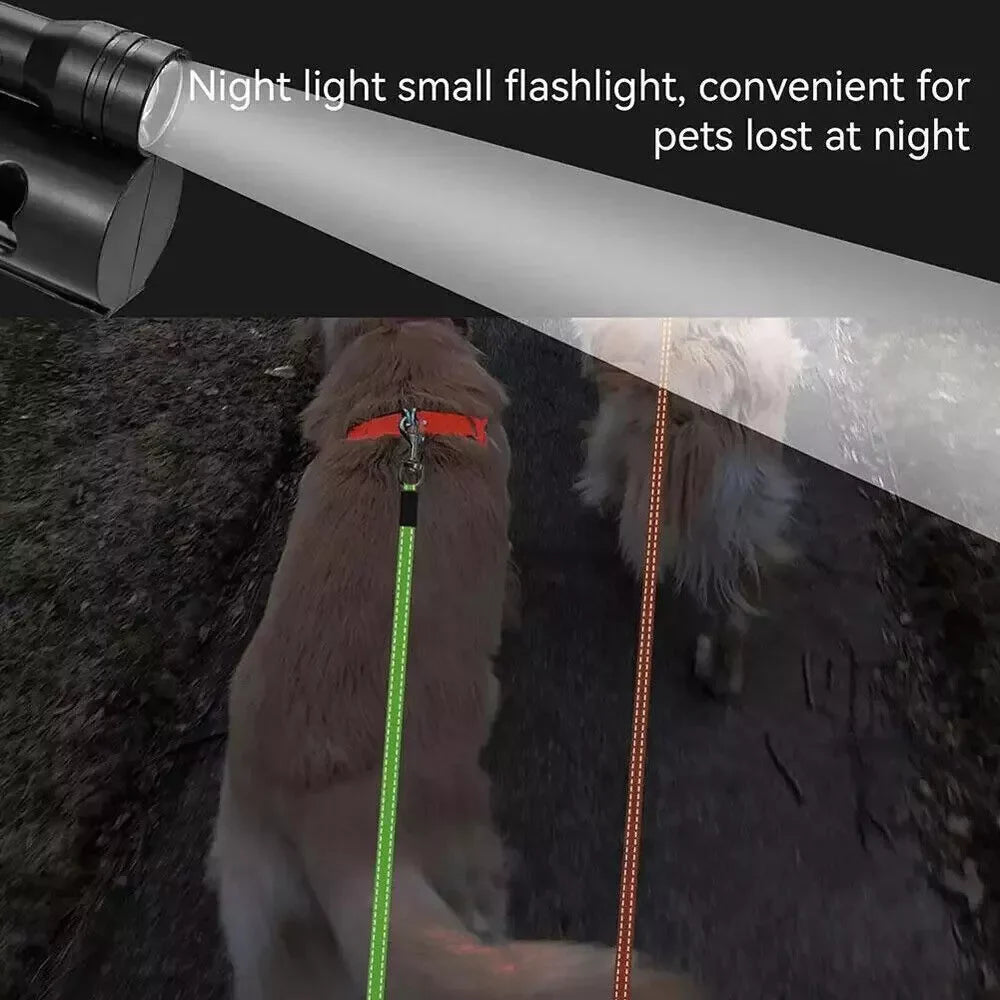 Dual Pet Leash Retractable Reflective Lead 360 Swivel Double Dog Walking Leash - The Happy Pet Store