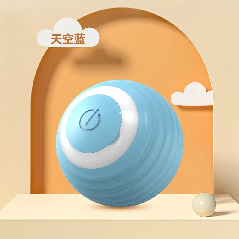 Electric Cat Ball Toys Automatic Rolling Smart Cat Toys Interactive for Cats Training Self - moving Kitten Toys for Indoor Playing - The Happy Pet Store