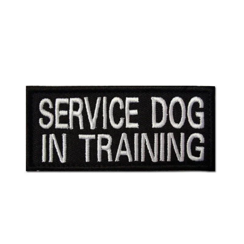 Embroidered Velcro Pet Dog Carrier Sticker Stamp Service Dog - The Happy Pet Store