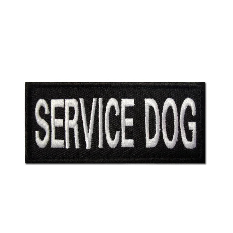 Embroidered Velcro Pet Dog Carrier Sticker Stamp Service Dog - The Happy Pet Store