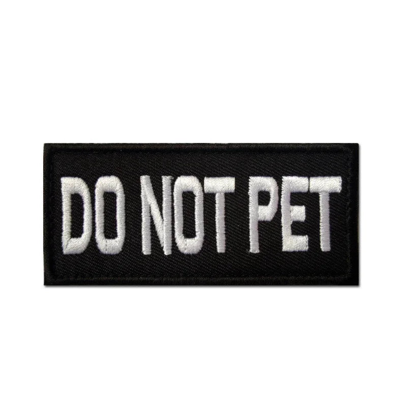 Embroidered Velcro Pet Dog Carrier Sticker Stamp Service Dog - The Happy Pet Store