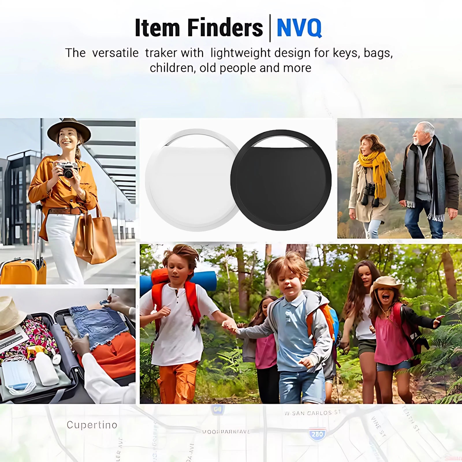 GPS Smart Tracker Mini Tag For IOS iPhone Find My APP ITag Anti Lost Reminder Device MFI Rated Locator Car Key Pet Kids Finder - The Happy Pet Store