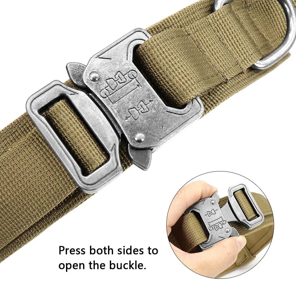Military Tactical Dog Collar & Leash - The Happy Pet Store