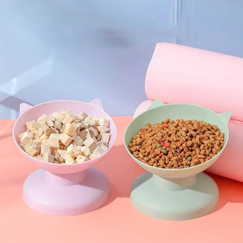 New pet Food Bowl Tilt High Bottom Neck Protector Antichoking Dog and Cat Water Bowl Antidumping Dog Feeding Supplies - The Happy Pet Store