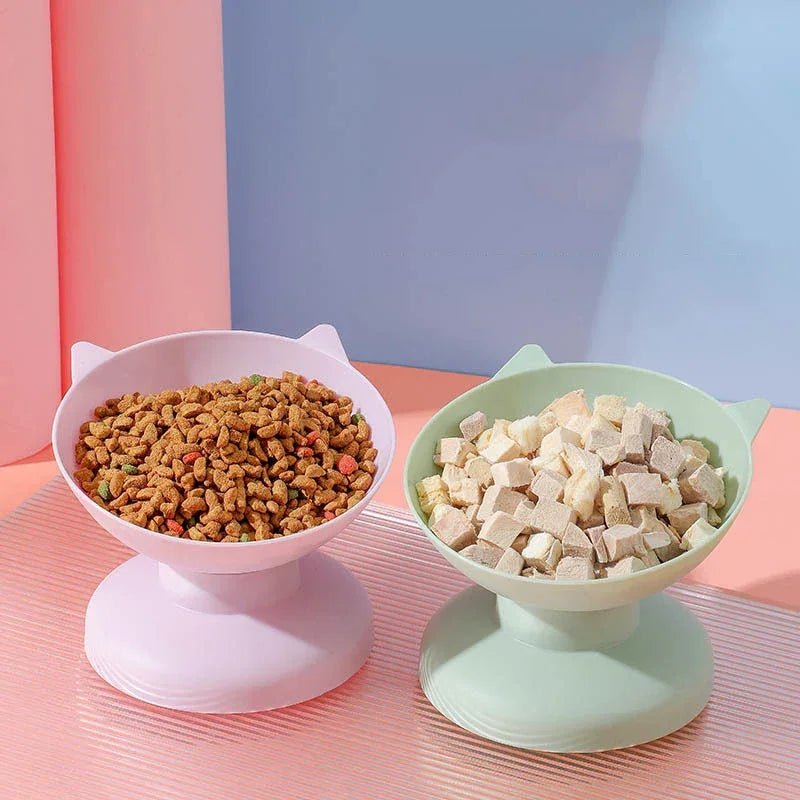 New pet Food Bowl Tilt High Bottom Neck Protector Antichoking Dog and Cat Water Bowl Antidumping Dog Feeding Supplies - The Happy Pet Store