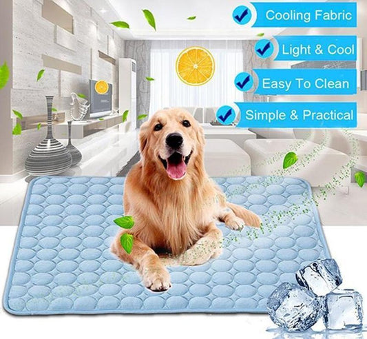 Pet Dog Cat Ice Silk Cold Nest Pad for Cooling in Summer - The Happy Pet Store