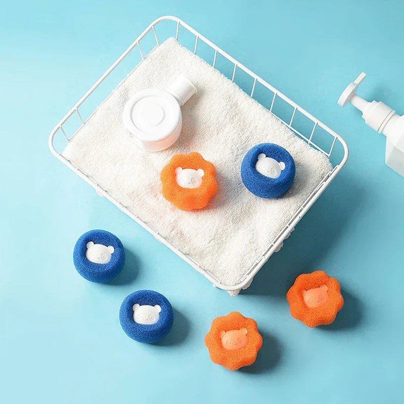 Pet Hair Remover Reusable Ball Wool Sticker Cat Hair Remover Pet Fur Lint Catcher Cleaning Tools Laundry Washing Machine Filter - The Happy Pet Store