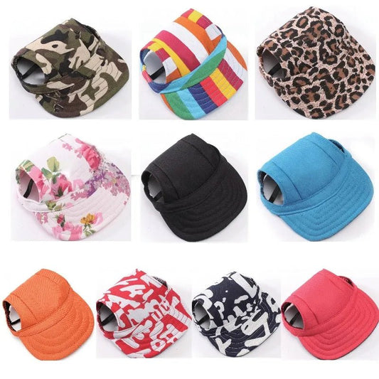 Pet Hat Dog Hat Baseball Hat Summer Canvas Dog Cap Only For Small Pet Dog Outdoor Accessories Outdoor Hiking Sports - The Happy Pet Store