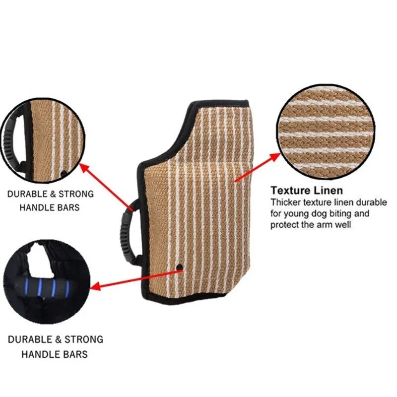 Strong Jute Dog Bite Sleeve Tug Work Puppy Training - The Happy Pet Store