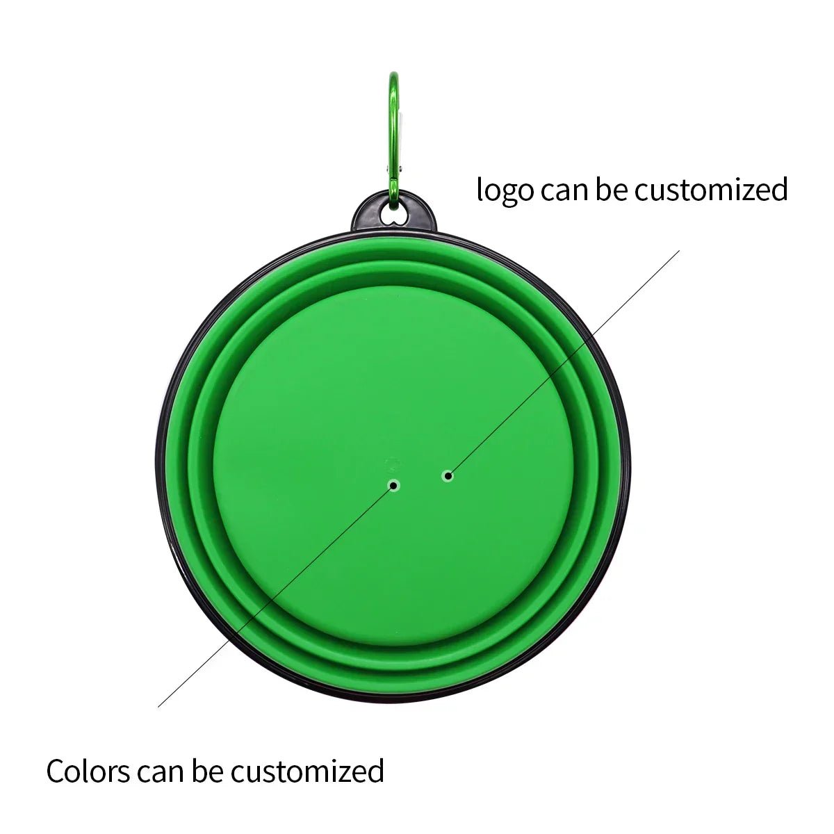 TPR Foldable Dog Bowl | Collapsible Pet Food Water Dish | Flexible, BPA - Free & Portable for Travel - The Happy Pet Store